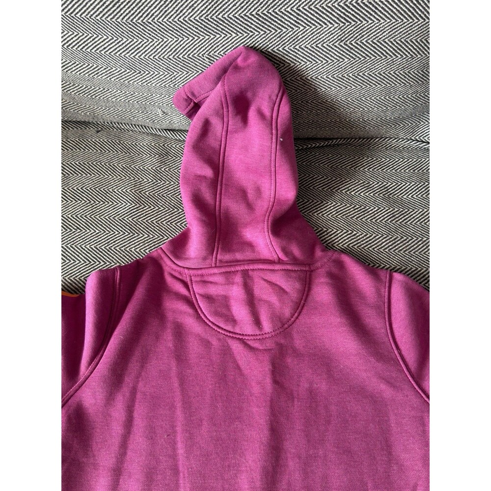 Carhartt Women's Midweight Pink Relaxed Fit Logo Graphic Hoodie Sweatshirt Sz Sm - Picture 7 of 8
